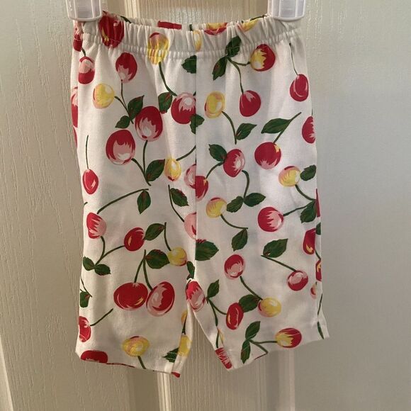 Agabang Cherry 2 Piece Ruffle Top and Pants Set Baby Girls Size 12 Months NWT - Picture 3 of 8